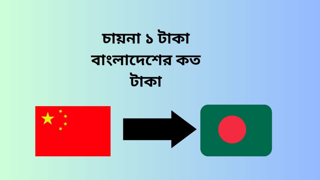 চায়না ১ টাকা বাংলাদেশের কত টাকা